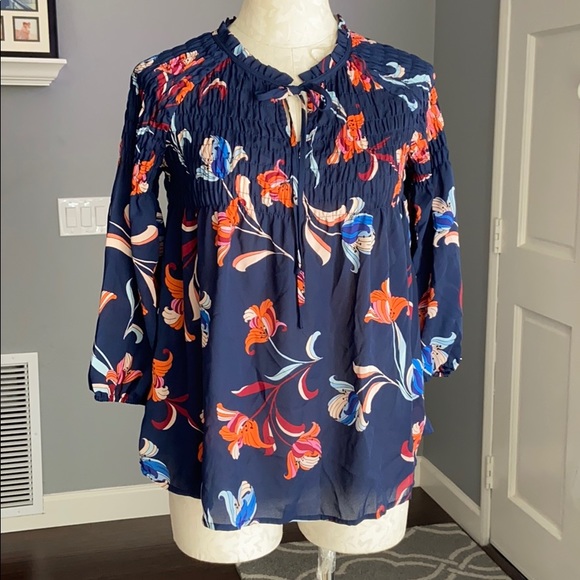 A.N.A A New Approach Floral Top - Picture 1 of 7